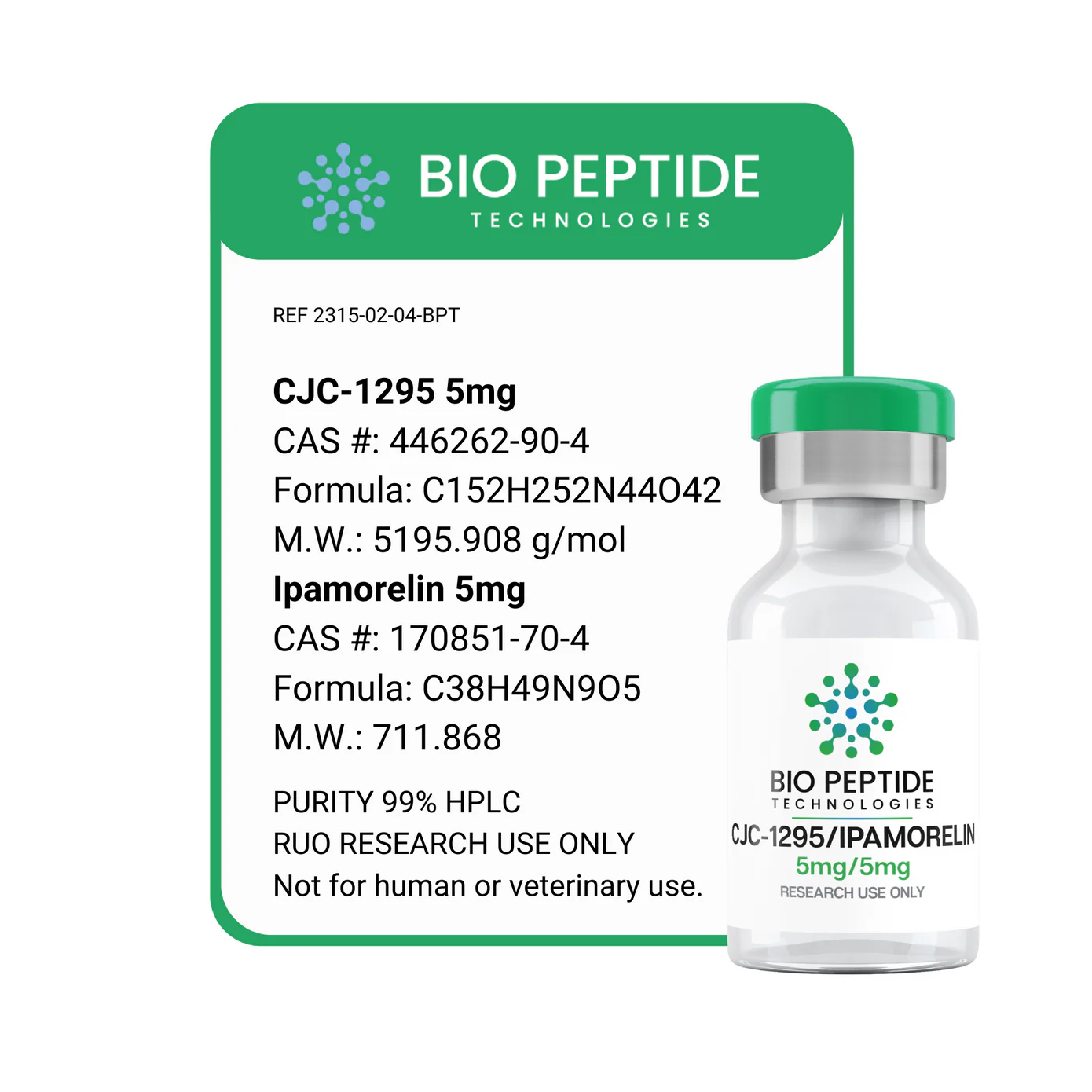 CJC 1295 5mg Ipamorelin 5mg Blend